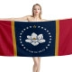 Mississippi States Flag Beach Towel - Image 1