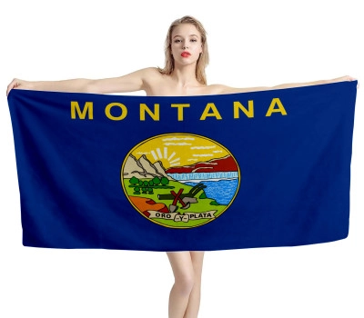 Montana States Flagge Strandtücher