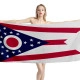 Ohio States Flag Beach Towel - Image 1