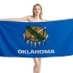 Oklahoma States Flag Beach Towel - Image 1