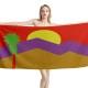 Palm Springs, California Flag Beach Towel - Image 1