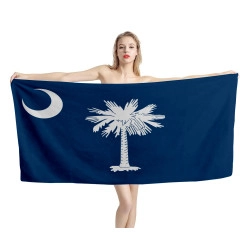 South Carolina States Flag Beach Towel