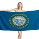 South Dakota States Flag Beach Towel - Image 1