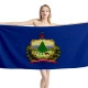 Vermont States Flag Beach Towel - Image 1