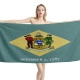 Delaware State Flag Beach Towel - Image 1