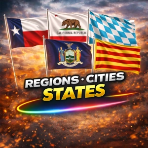 Regions, Cities & States Flag