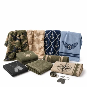 Military Flag Beach Towels