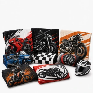 Motorcycle Beach Towels