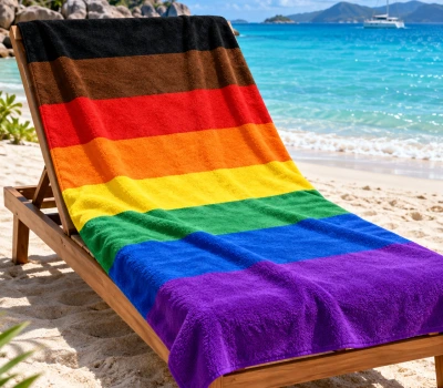 Philadelphia Pride Flag Beach Towel