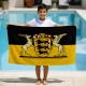 BW-Landesdienstflagge mit großem Wappen Strandtücher - Image 3